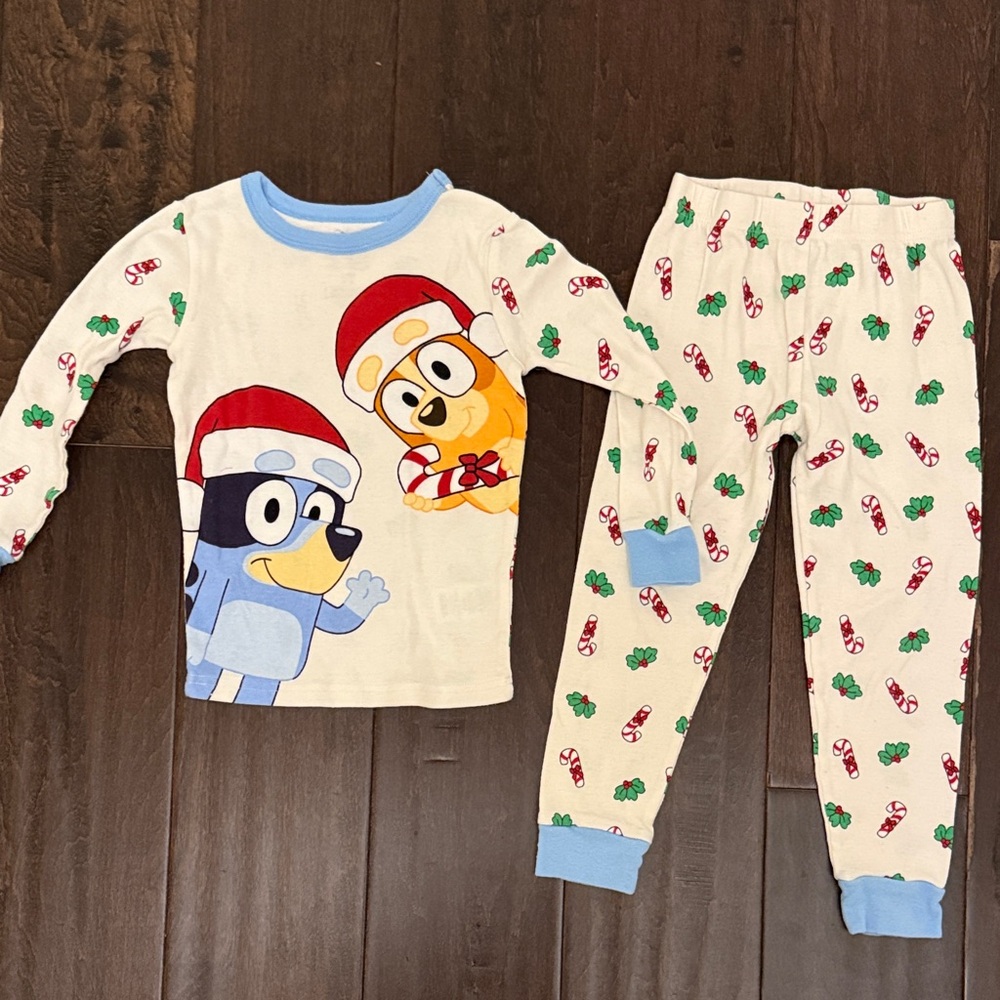 Gender Neutral Bluey and Bingo Christmas Pajamas! 100 cotton